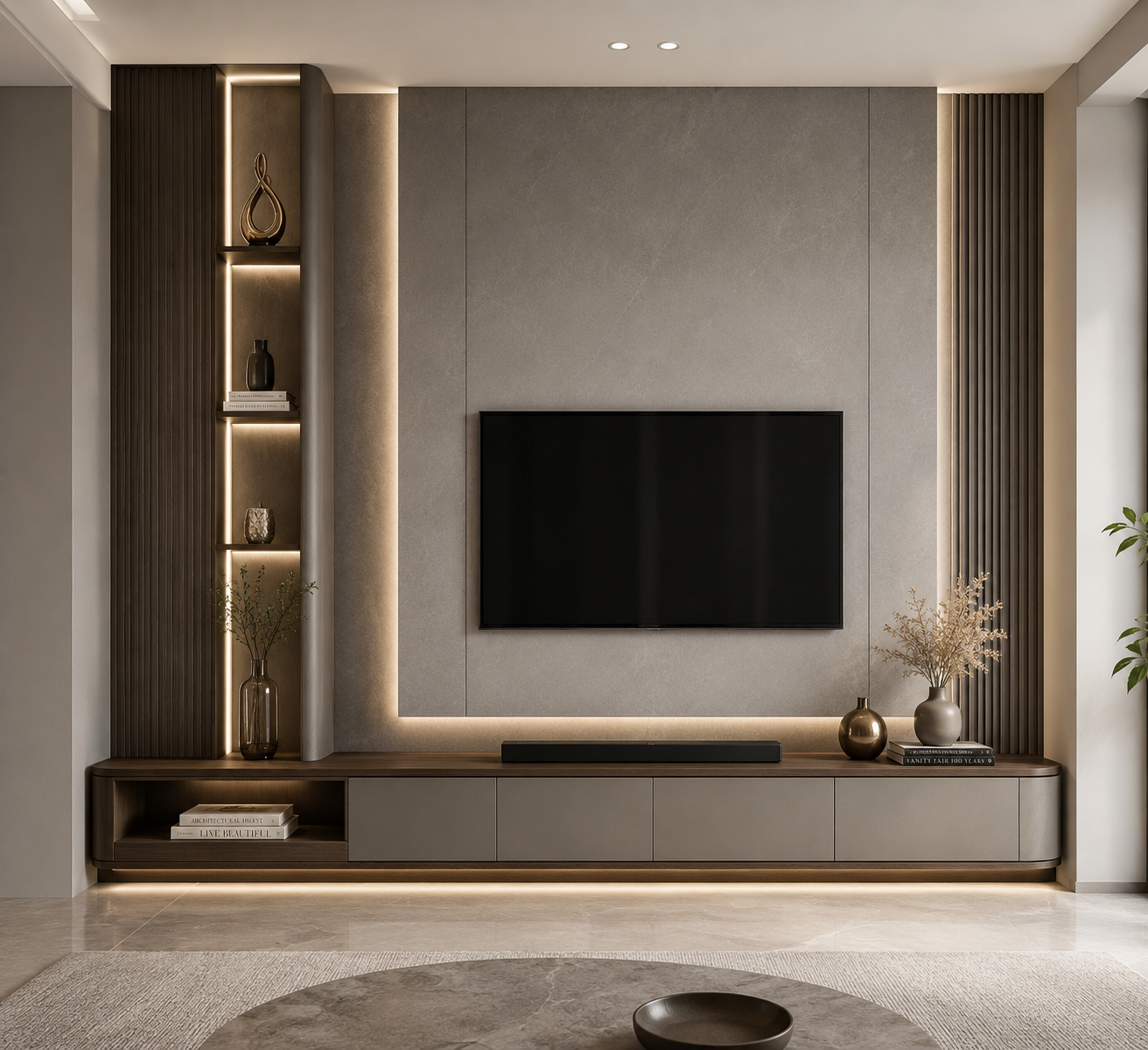 Luxury TV Feature Wall