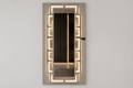 Illuminated Geometric Wall Mirror